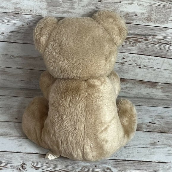 VTG Walmart Brand Plush Brown 9” Bear Tongue Stuck Out Rattle Inside Stuffed - Picture 7 of 12